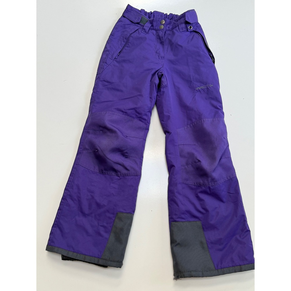 Arctix Youth Purple Insulated Snow Pants Winter Ski Bibs Size Medium M 10-12